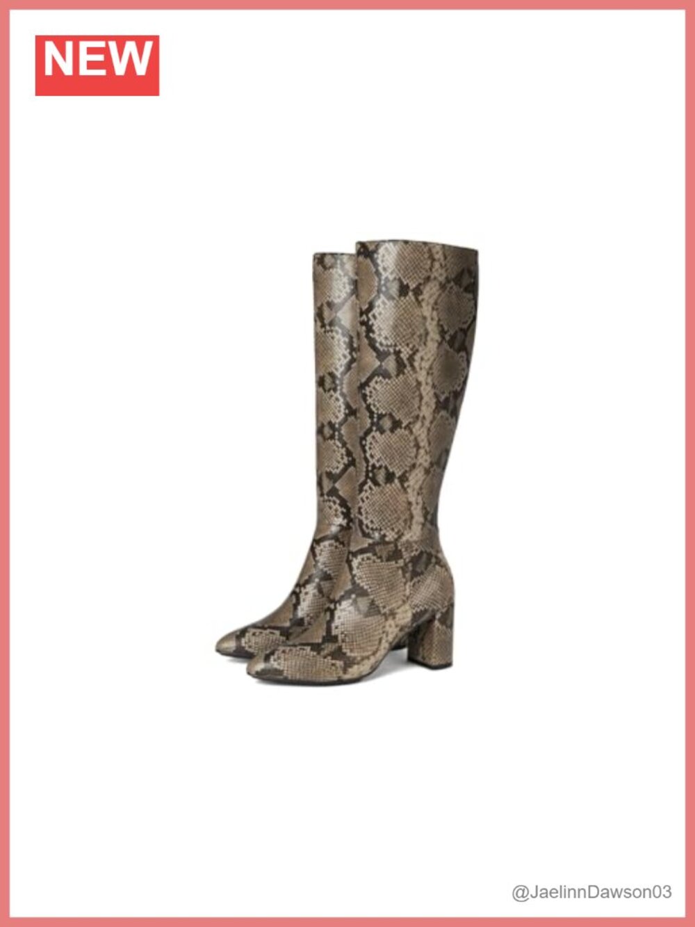 Anne Klein Beth Women's Knee High Block Heel Boots Faux Leather